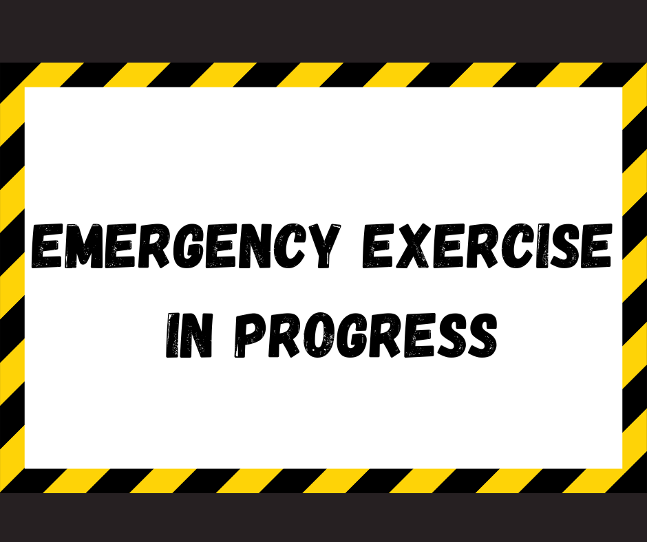 emergency exercise in progress